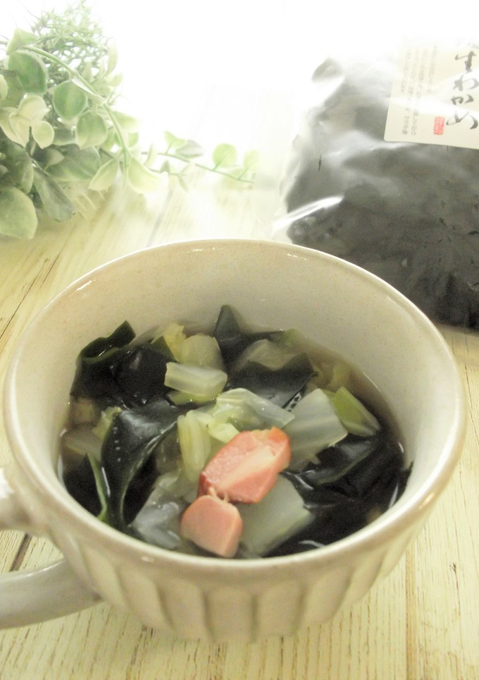 わかめと白菜の旨塩スープ-レシピのメイン写真