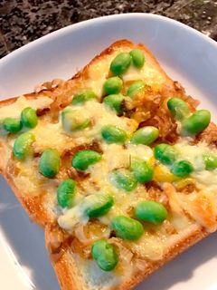 枝豆おかかトースト-レシピのメイン写真