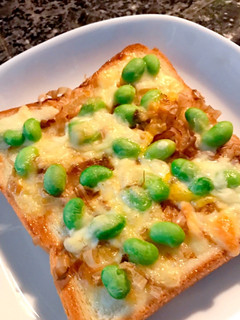 枝豆おかかトースト-レシピのメイン写真
