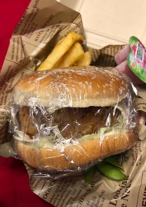 唐揚げリメイク!ハンバーガー弁当0704-レシピのメイン写真