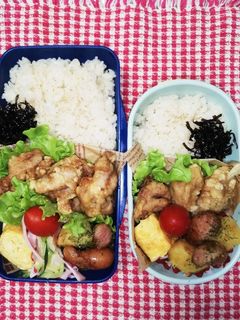 野球少年とパパ弁当♡定番の唐揚揚げ7/6-レシピのメイン写真