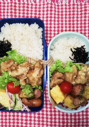 野球少年とパパ弁当♡定番の唐揚揚げ7/6-レシピのメイン写真