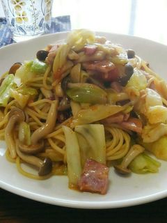 麺つゆ☆ベーコン&キャベツの和風パスタ-レシピのメイン写真