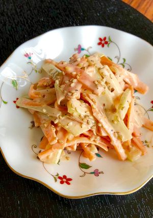 セロリ・人参のオーロラソース和え＊お弁当-レシピのメイン写真