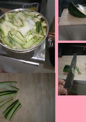 スイカの薄皮スライス漬-レシピのメイン写真