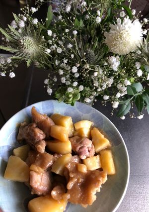 簡単、じゃがいも鳥モモ肉の照り焼き。-レシピのメイン写真