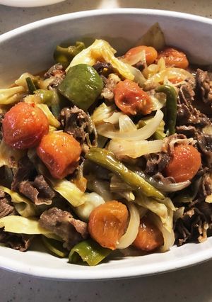 牛肉と夏野菜の炒め物-レシピのメイン写真