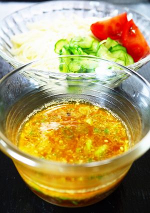 よだれ鶏のたれをアレンジ！七夕☆そうめん-レシピのメイン写真