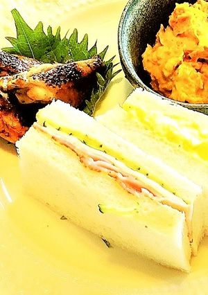 朝食＊ベーコン・チーズ・胡瓜サンドイッチ-レシピのメイン写真