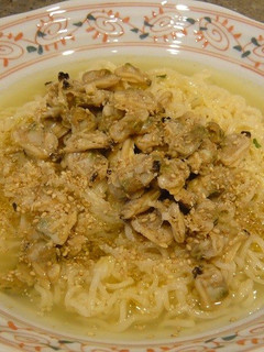 サッポロ一番でボンゴレ冷やしラーメン-レシピのメイン写真