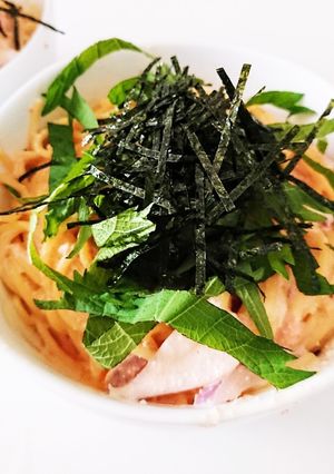 【五右衛門風】たらこクリームパスタ-レシピのメイン写真
