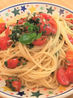 トマトとバジルの温製パスタ☆-レシピのメイン写真
