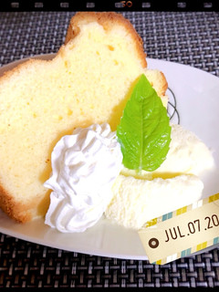 ☆クリームチーズシフォンケーキ-レシピのメイン写真