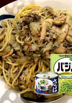 鯖缶苦手が作る☆バジルソースパスタ-レシピのメイン写真