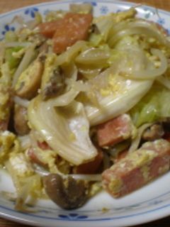 スパムとレタスのさっぱり炒め-レシピのメイン写真