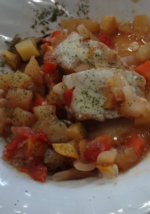 タラのチーズ焼き夏野菜ソース-レシピのメイン写真