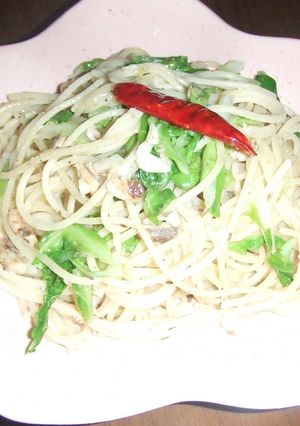 ニンニクたっぷり春キャベツのパスタ-レシピのメイン写真