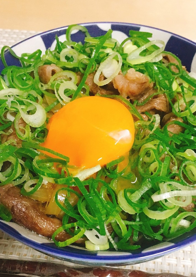 ネギもり激しく簡単牛丼-レシピのメイン写真