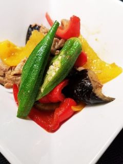 豚肉と夏野菜のカレー風味炒め-レシピのメイン写真