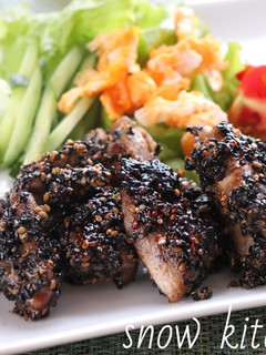 かんたん酢1本で!鶏肉のゴマ照り焼き-レシピのメイン写真