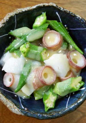 たことオクラの酢味噌和え-レシピのメイン写真
