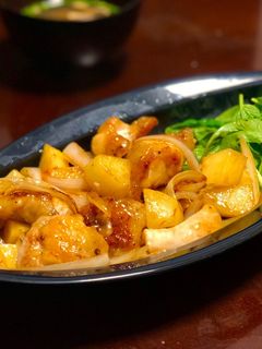 鶏もも肉とじゃがたまのピリ辛炒め-レシピのメイン写真