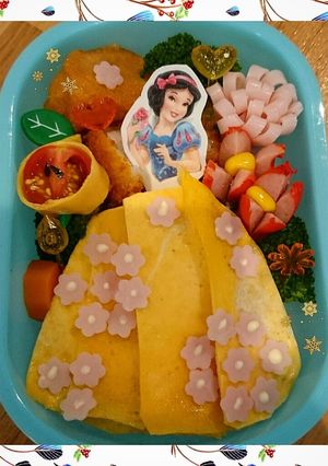 自作ピックで作る白雪姫のキャラ弁❤-レシピのメイン写真