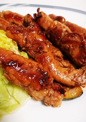 ズッキーニを豚肉で巻き巻きしちゃいました-レシピのメイン写真