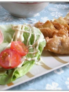 さっぱり!梅しそ揚げわんたん-レシピのメイン写真