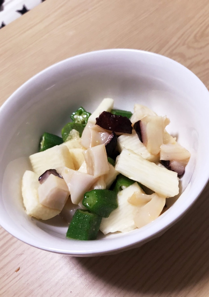 オクラとタコと長芋のわさび風味和え-レシピのメイン写真