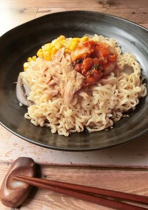 ツナとキムチの冷やしあえ麺-レシピのメイン写真