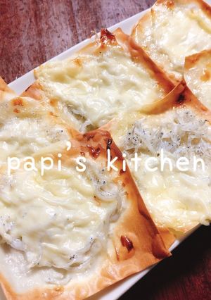 余った皮でしらすとチーズのパリパリピザ☆-レシピのメイン写真