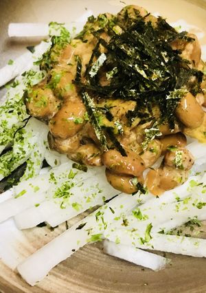 毎日の納豆●シャキシャキ大根サラダ添-レシピのメイン写真