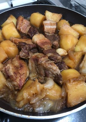 炊飯器で肉じゃが風豚の角煮☆-レシピのメイン写真