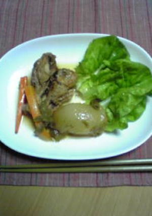 手羽元　梅＆黒酢煮-レシピのメイン写真