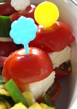 お弁当にクリームチーズのミニトマトサンド-レシピのメイン写真