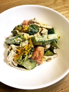 簡単!夏野菜と豚しゃぶのポン酢マヨサラダ-レシピのメイン写真