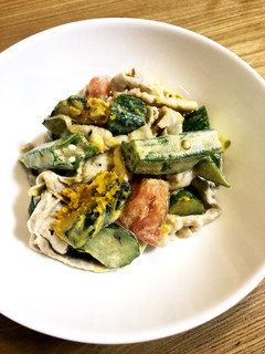 簡単!夏野菜と豚しゃぶのポン酢マヨサラダ-レシピのメイン写真