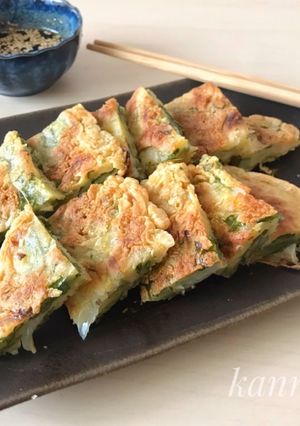ピリ辛タレとエゴマのチヂミ-レシピのメイン写真