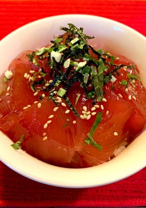 特売マグロで☆まろやか漬け丼-レシピのメイン写真