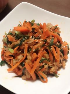 人参とツナと小ねぎの炒め物-レシピのメイン写真