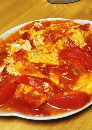 トマトとふわふわ卵の炒めもの-レシピのメイン写真