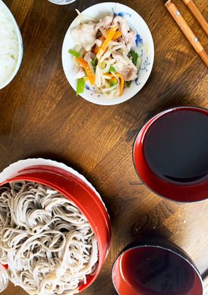 レンジでざる麺の具-レシピのメイン写真