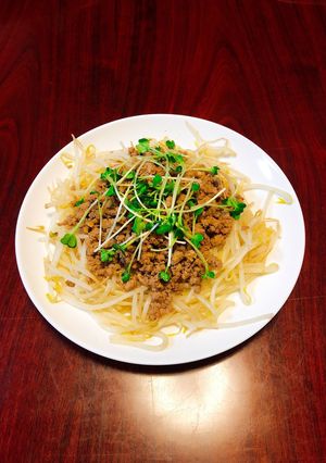 もやしの肉味噌のせ-レシピのメイン写真