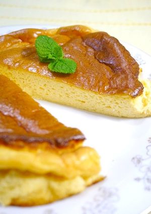 簡単！とろけるスフレチーズケーキ☆粉不要-レシピのメイン写真
