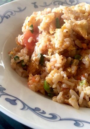 熱熱！トマトと卵の炒飯-レシピのメイン写真