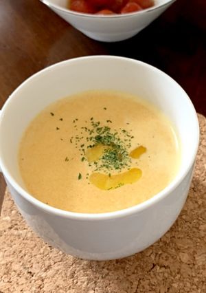 ニンジンのポタージュ、お豆腐も入れて-レシピのメイン写真