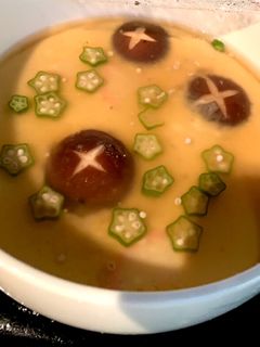オクラのあんかけ茶碗蒸し-レシピのメイン写真