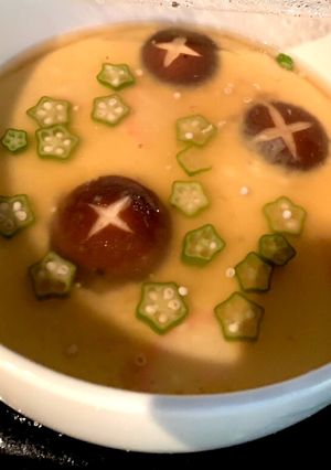 オクラのあんかけ茶碗蒸し-レシピのメイン写真
