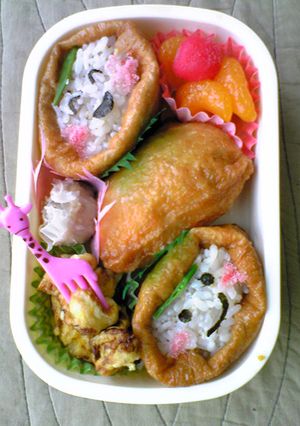 簡単！キャラ弁!?おいなりさん弁当-レシピのメイン写真